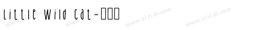 Little wild cat字体转换